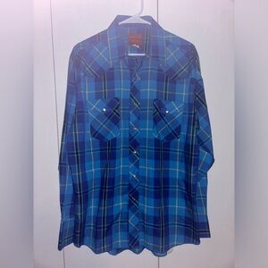Vintage Rustler pearl snap button up